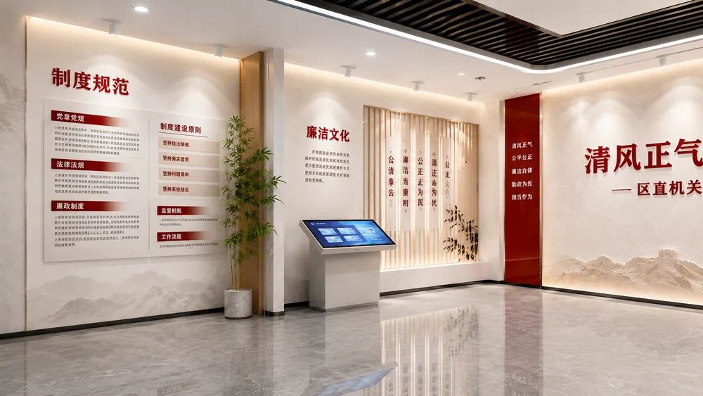 北京某区直机关廉洁文化展厅建设案例实景图 3