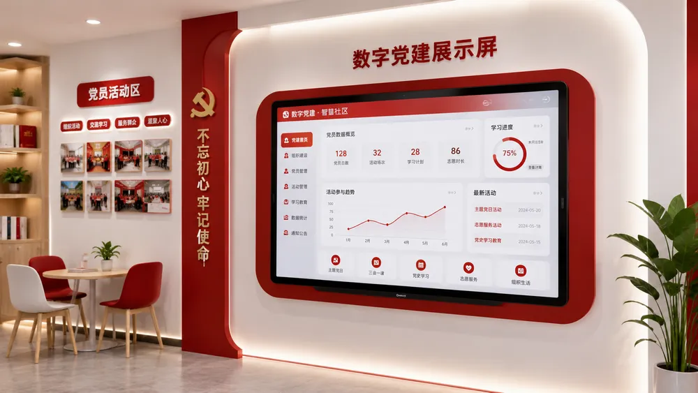 北京某社区党员活动室数字化升级案例实景图 2