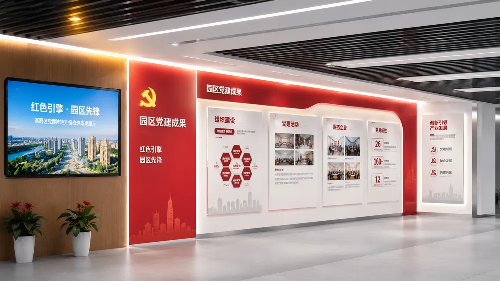 北京某园区党建阵地升级改造案例实景图 1