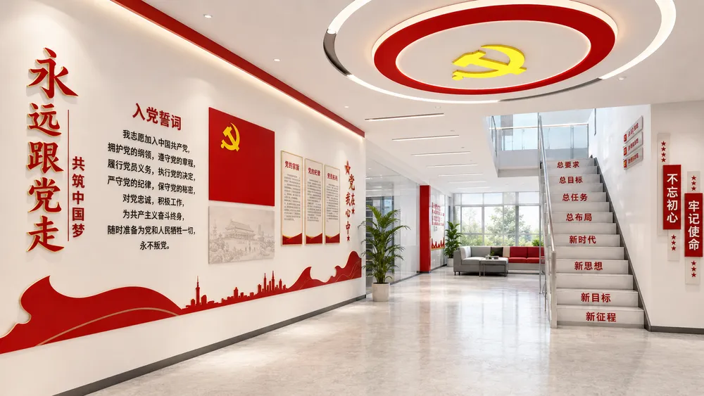 机关国企党建文化空间建设实景图
