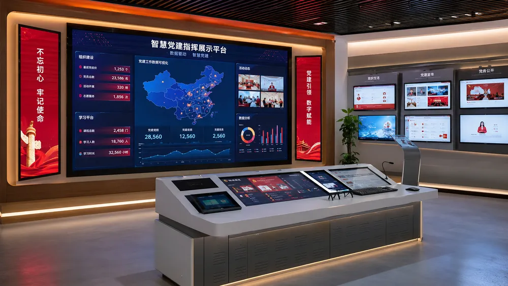 党员教育数字化学习空间实景图